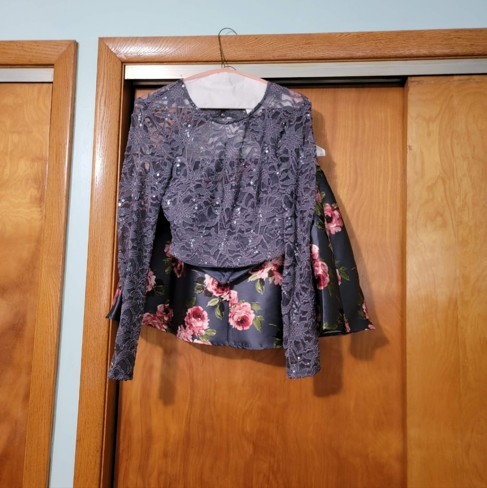 Cute two piece homecoming dress